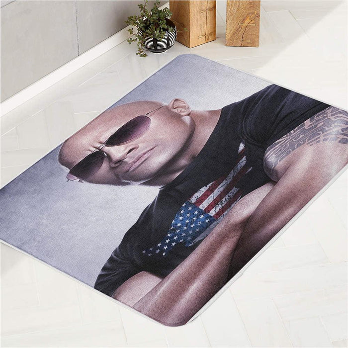 the rock dwayne johnson wwe superstar bath rugs