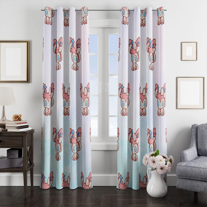 sylveon pink species pokemon window Curtain