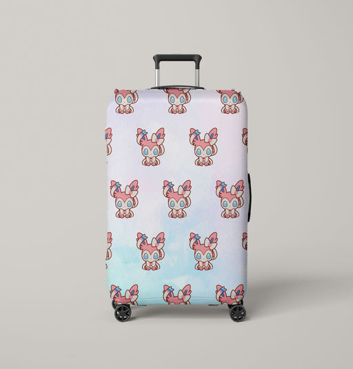 sylveon pink species pokemon Luggage Cover | suitcase