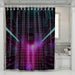 synthwave car cyberpunk shower curtains