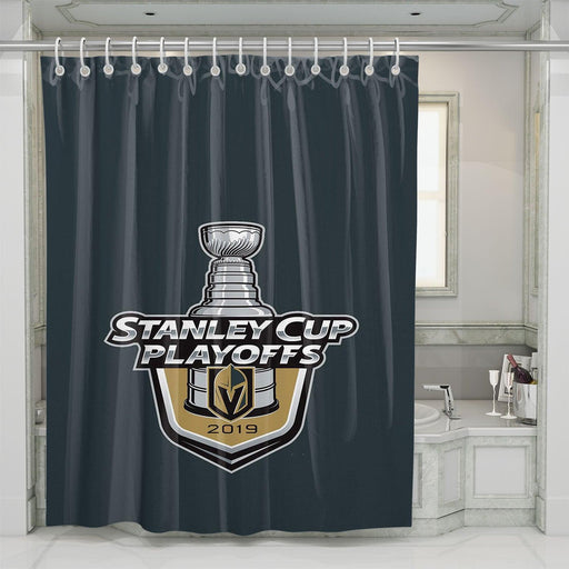 stanley cup playoffs 2019 vegas golden knights shower curtains