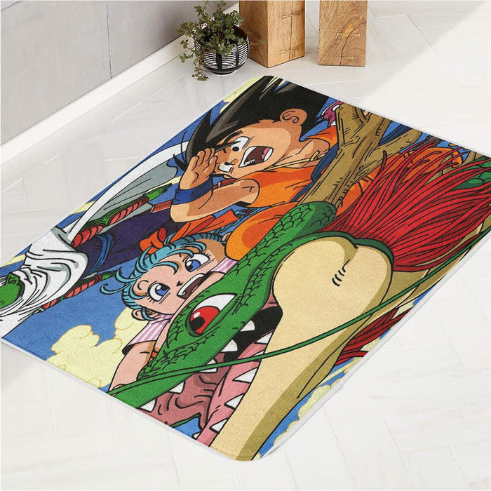 the start of dragon ball bath rugs