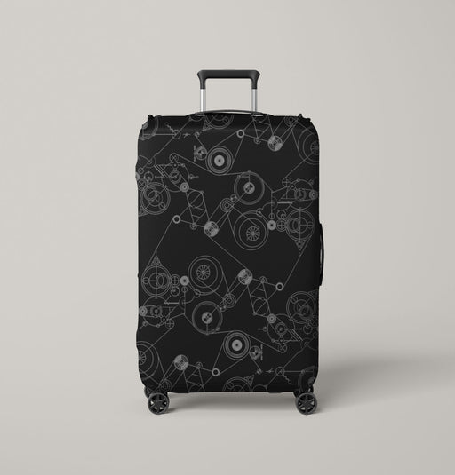 system machine steins gate Luggage Cover | suitcase