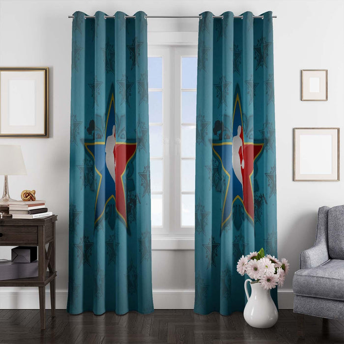 star pattern nba window Curtain