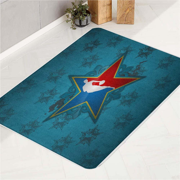 star pattern nba bath rugs