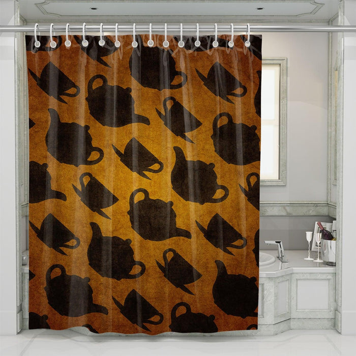 teacups alice in wonderland shower curtains