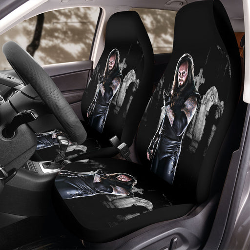 the undertaker darkness scary Car Seat Covers