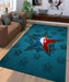 star pattern nba Living room carpet rugs