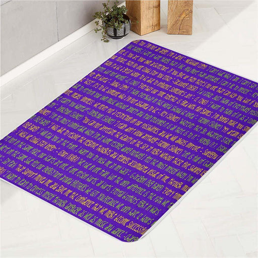 text about korea pop boyband bath rugs