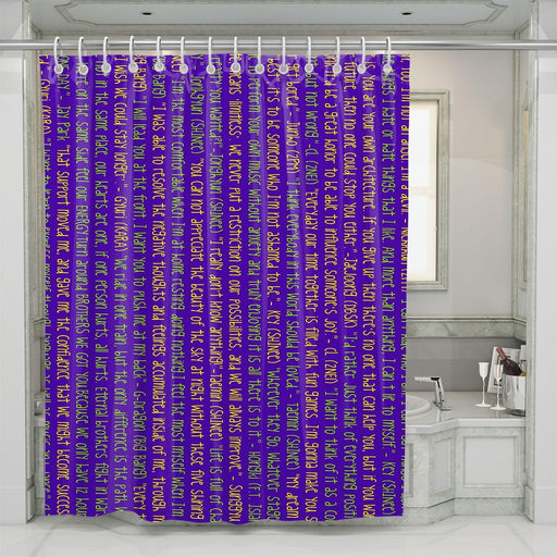 text about korea pop boyband shower curtains