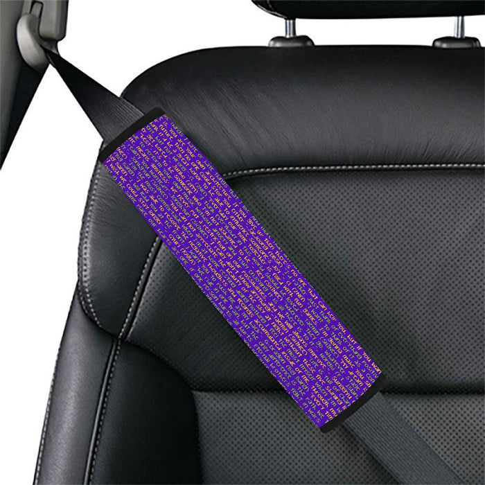 text about korea pop boyband Car seat belt cover