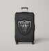 steel textrure of raider logo Luggage Covers | Suitcase