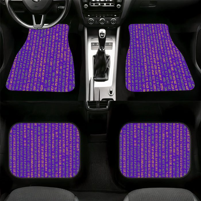 text about korea pop boyband Car floor mats Universal fit