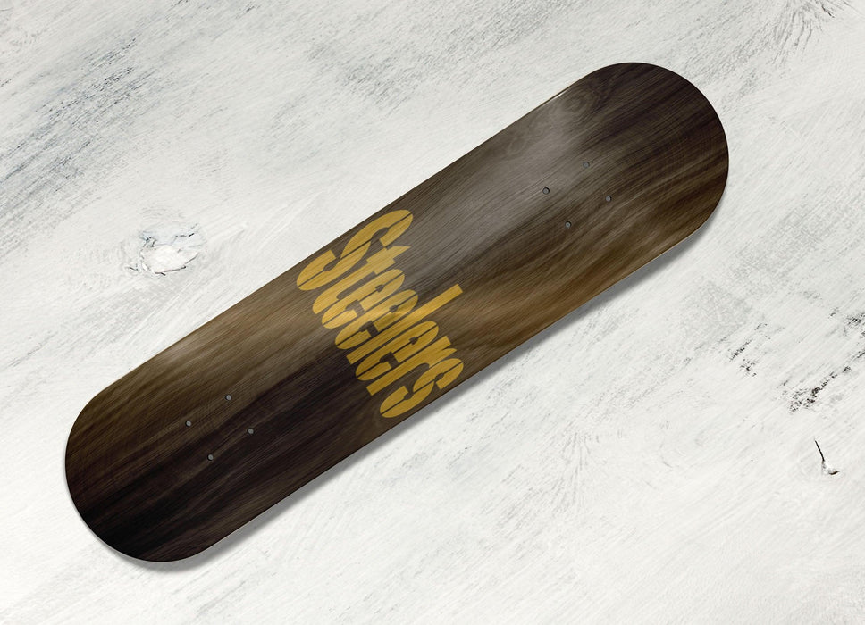 steelers circle gold textured Skateboard decks