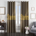 steelers circle gold textured window Curtain