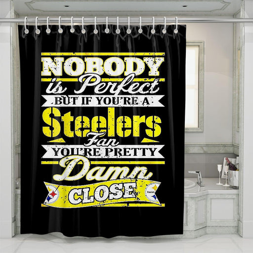 steelers fan are pretty nfl shower curtains