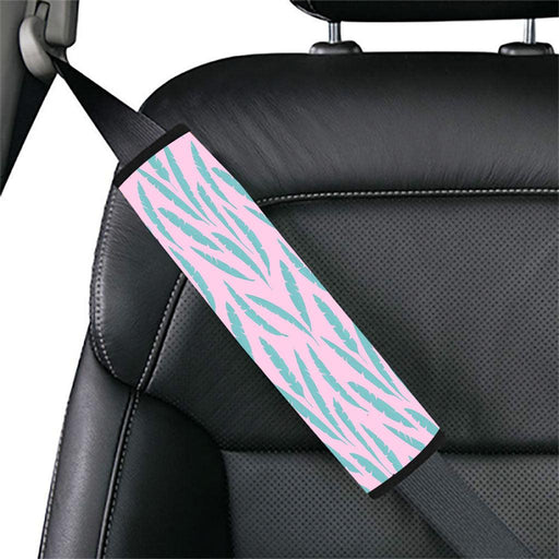 textured green leaf vaporwave Car seat belt cover