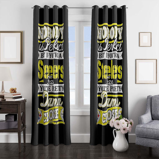 steelers fan are pretty nfl window Curtain