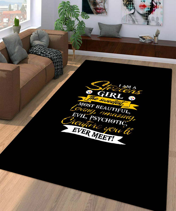 steelers girl more beautiful Living room carpet rugs