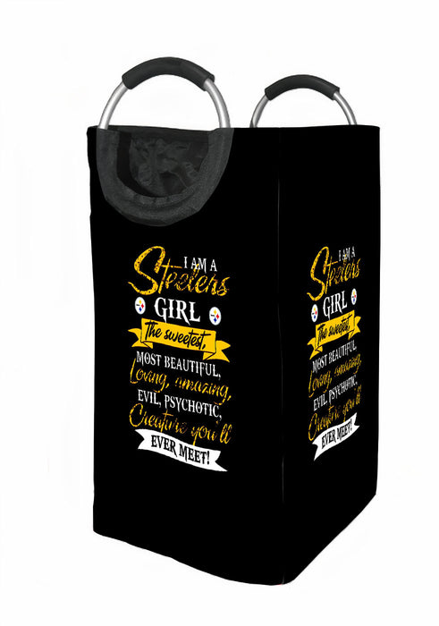 steelers girl more beautiful Laundry Hamper | Laundry Basket