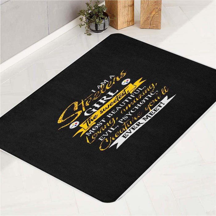 steelers girl more beautiful bath rugs