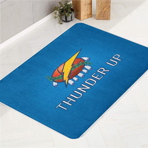 thunder up basketball nba bath rugs