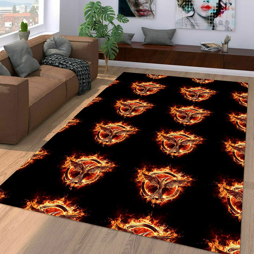 the hunger games mockingjay Living room carpet rugs