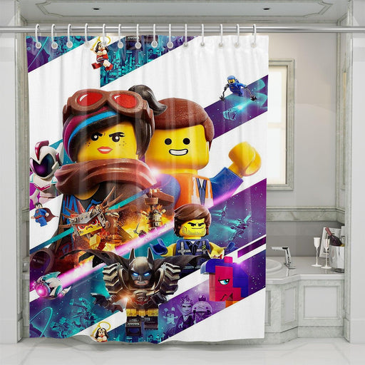 the lego batman movies dc universe shower curtains