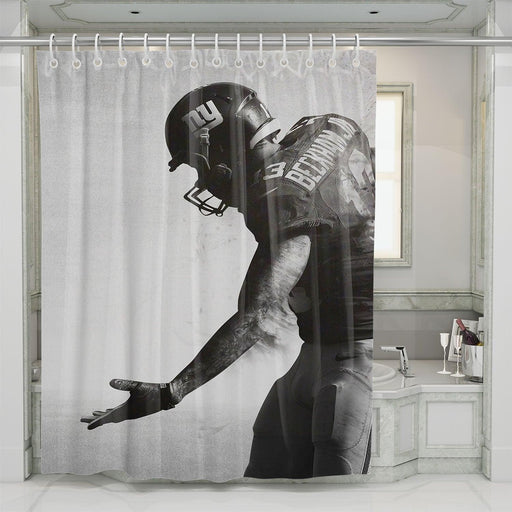 story of nfl player shower curtains