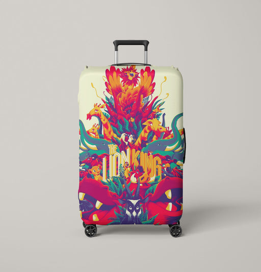 the lion king animal characters pop art Luggage Cover | suitcase