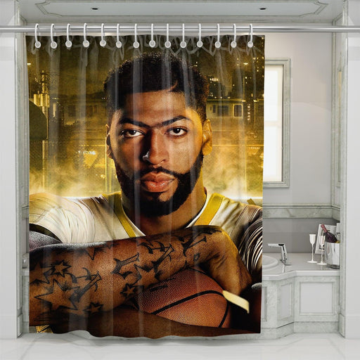 street nba basketball best player game shower curtains