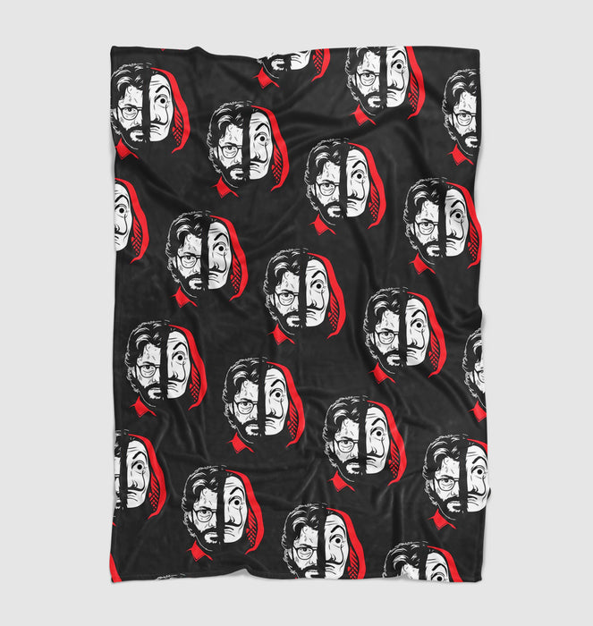 the professor bella ciao money heist Ultra soft fleece blanket