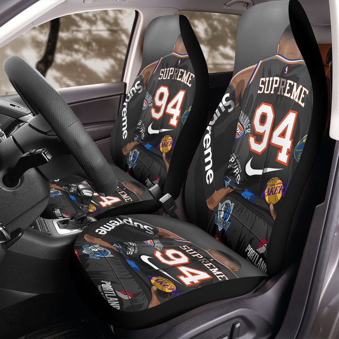 streetwear supreme nba Car Seat Covers