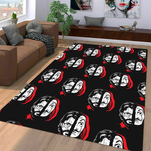 the professor bella ciao money heist Living room carpet rugs