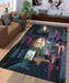 urban blues Living room carpet rugs