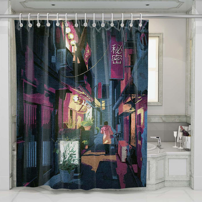 urban blues shower curtains