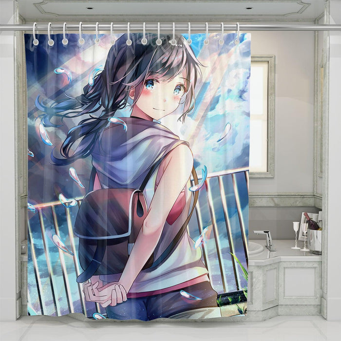 style amano hina tenki no ko shower curtains