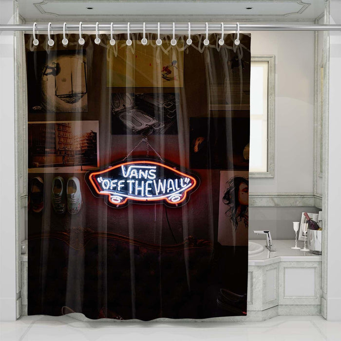 vans of the wall glow shower curtains