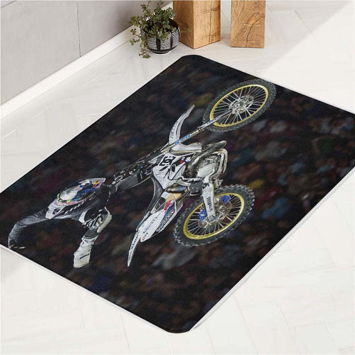 style motocross flying bath rugs