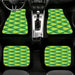 the sims iconic green crystal logo Car floor mats Universal fit