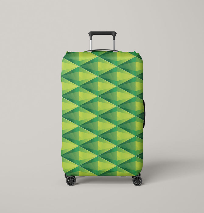 the sims iconic green crystal logo Luggage Cover | suitcase