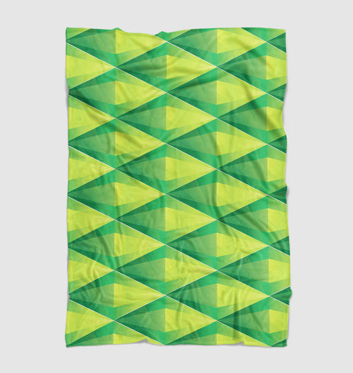 the sims iconic green crystal logo Ultra soft fleece blanket