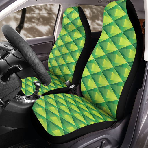 the sims iconic green crystal logo Car Seat Covers