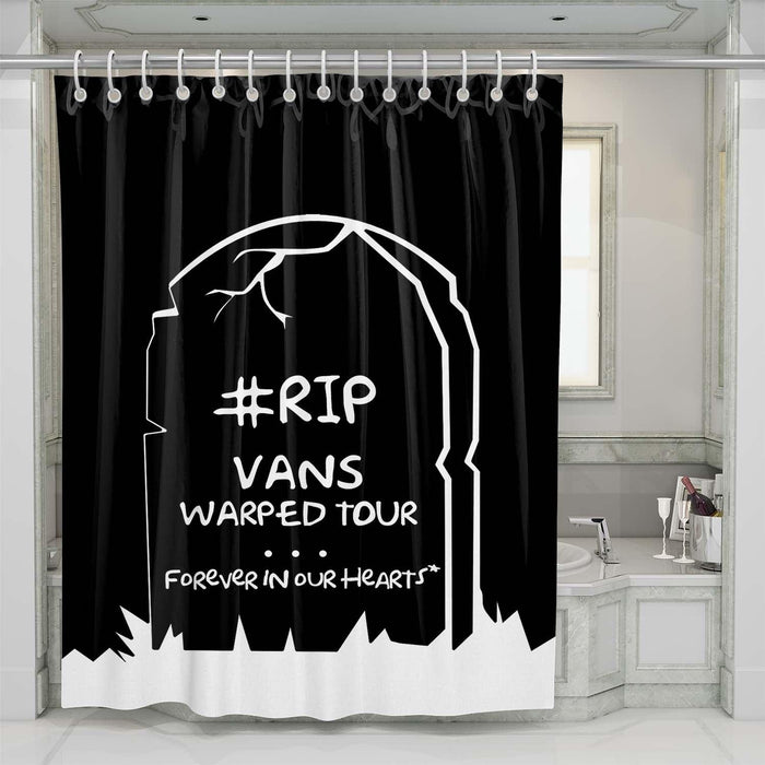 vans warped tour shower curtains