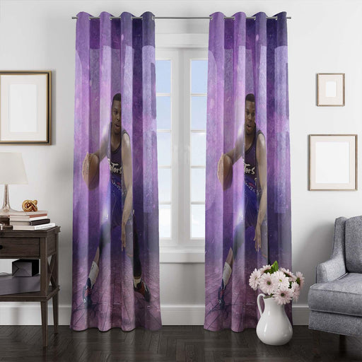 style player nba purple window Curtain