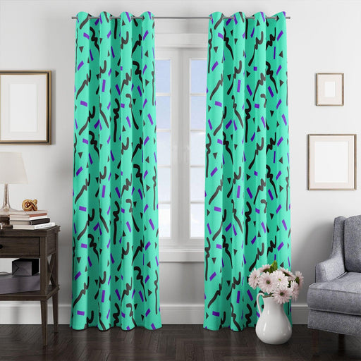 thick lines two type theme window Curtain