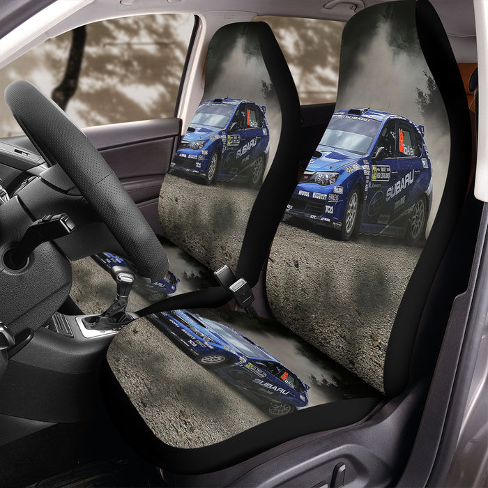 subaru car racing offroad Car Seat Covers