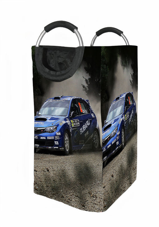 subaru car racing offroad Laundry Hamper | Laundry Basket