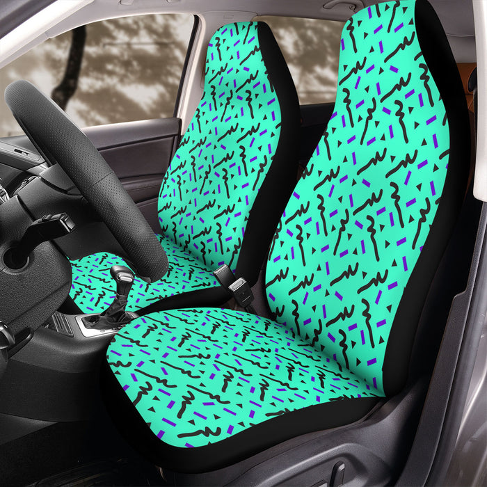 thick lines two type theme Car Seat Covers