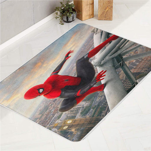 tower spiderman far from home bath rugs